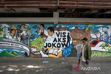 Mural apresiasi Visi Aksi Jokowi