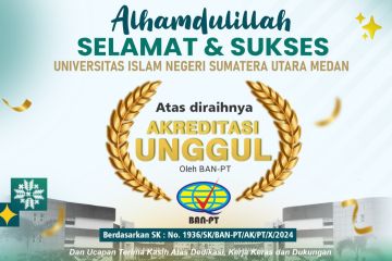 UINSU Medan raih akreditasi unggul dari BAN PT