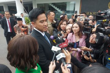 Kaesang hadiri pelantikan tiga kadernya sebagai menteri dan wamen