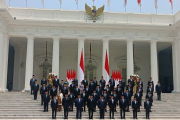 Presiden Prabowo lantik 48 menteri dan lima pejabat Kabinet Merah Putih