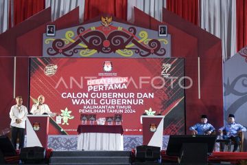 Debat pertama Pilgub Kaltim 2024