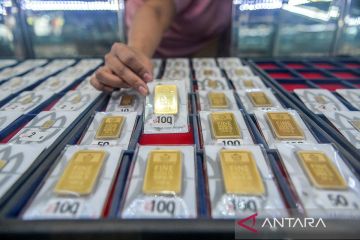 Emas Antam Kamis turun Rp6.000 jadi Rp1,515 juta per gram