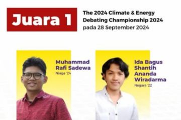 Mahasiswa UI raih juara I debat internasional tentang iklim dan energi