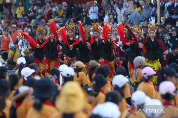 Prosesi wisuda penari Gandrung di Banyuwangi