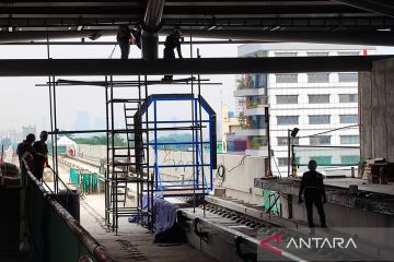 Progres pembangunan LRT Jakarta fase 1B capai 33,45 persen