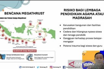 Kemenag gunakan data EMIS madrasah untuk perencanaan mitigasi bencana