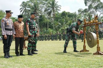 Program TMMD selesaikan jembatan di Desa Giriwetan Magelang