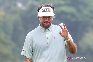 Pegolf Amerika Serikat Bubba Watson tampil di BNI Indonesian Masters 2024