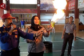 Lapas Padang edukasi narapidana antisipasi dan tangani kebakaran