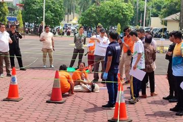 Polres Cilegon gelar rekonstruksi pembunuhan anak dililit lakban