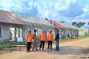 BPBD Jatim tinjau pembangunan hunian relokasi banjir 