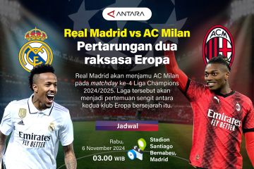 Real Madrid vs AC Milan: Pertarungan dua raksasa Eropa