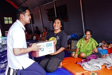 BRI kirim paket makanan hingga perlengkapan bayi untuk korban Lewotobi