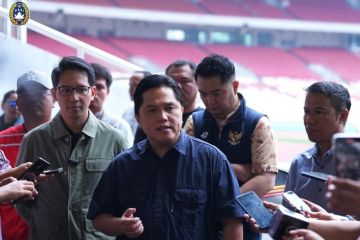 Erick sebut tiket laga timnas habis terjual bukti dukungan besar warga