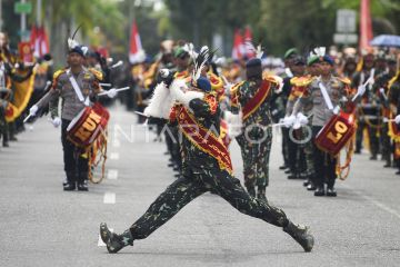 Kirab api semangat Brimob Polri