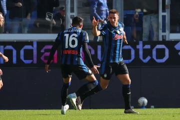 Menang 2-1 atas Udinese, Atalanta geser Inter Milan dari peringkat dua