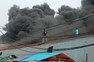 Gulkarmat kerahkan 145 personel padamkan api di Pelabuhan Muara Baru