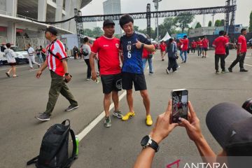 Penonton sambut positif penerapan Garuda ID pada laga lawan Jepang