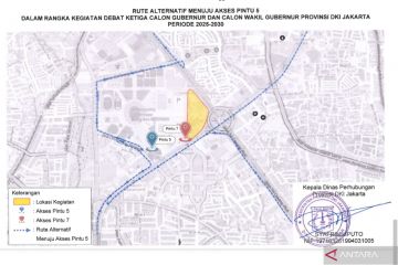 Ini rute khusus ke lokasi debat ketiga Pilkada Jakarta 2024 besok