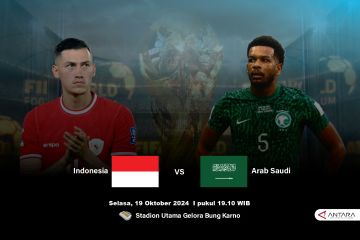 Daftar link streaming Indonesia vs Arab Saudi