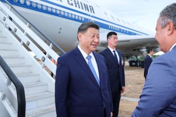 Gelar kunjungan kenegaraan di Brasil, Presiden China tiba di Brasilia