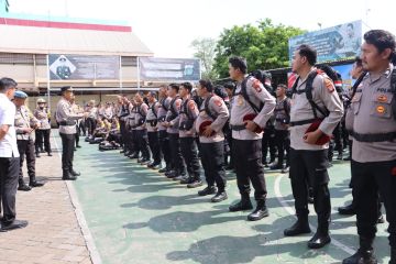 Seratus lebih personel Polres Pelabuhan siap amankan TPS