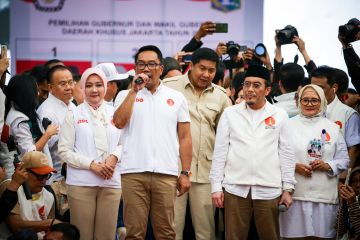 Pasangan RIDO yang didukung penuh Prabowo Subianto dan Jokowi