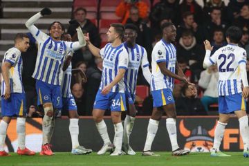 Brighton tekuk Bournemouth, Aston Villa ditahan imbang Crystal Palace