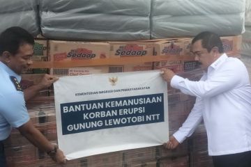 Kemenimpas kirim bantuan untuk korban erupsi gunung Lewotobi