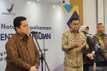 BPOM dan Kementerian BUMN teken MoU majukan UMKM pangan dan obat herbal