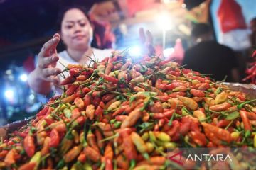 Harga pangan, cabai rawit merah naik Rp3.050 menjadi Rp41.580 per kg