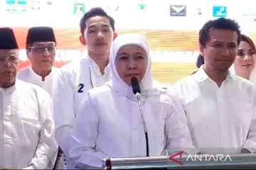 Unggul hitung cepat, Khofifah minta pendukungnya tak euforia