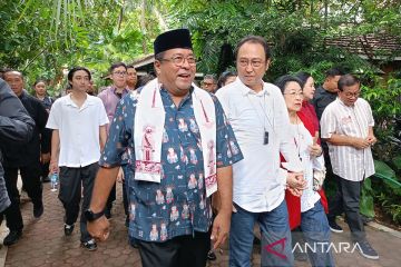 Pramono-Rano dampingin Megawati ke TPS 024 Kebagusan Jaksel