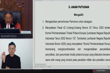 MK tegaskan KPK berwenang usut korupsi militer hingga putusan inkrah