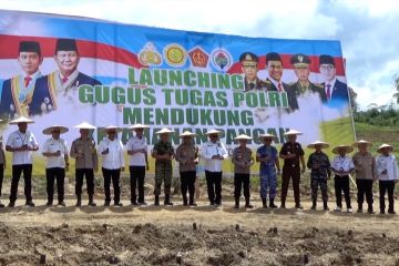 Penanaman tandai peluncuran Gugus Tugas Ketahanan Pangan Polda Sultra