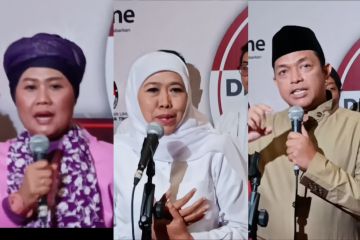 Tiga Srikandi Cagub Jatim bicara pemerataan pembangunan di debat ke-3