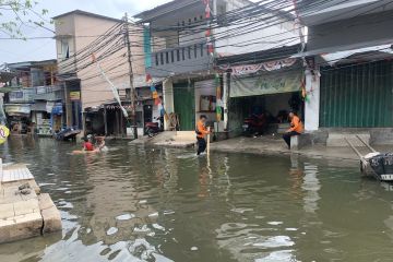 BPBD : Ketinggian banjir rob sempat 40 centimeter pada Senin pagi