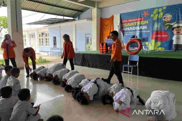 Ratusan siswa SD ikuti sosialisasi mitigasi bencana