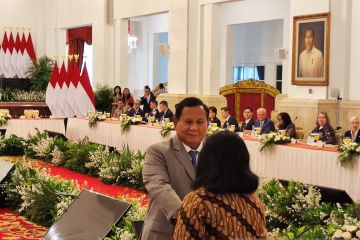 Prabowo apresiasi kinerja menteri kabinet di depan pengusaha AS