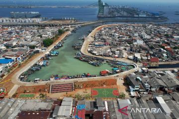 Pemerintah lanjutkan pembangunan tanggul pantai di pesisir Jakarta