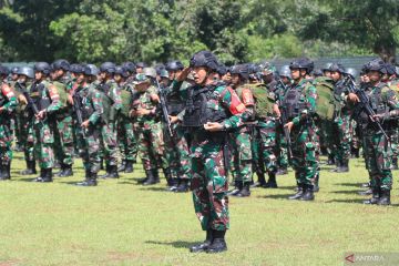 TNI gelar latihan antar kecabangan guna asah kemampuan tempur prajurit