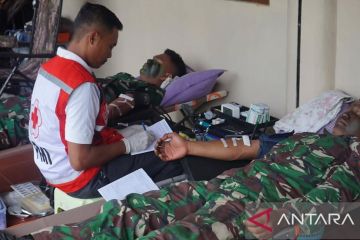 TNI AD sumbangkan darah untuk kebutuhan medis masyarakat