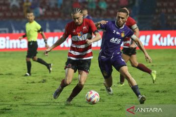 Persik Kediri kalahkan Madura United FC dengan skor tipis 1-0