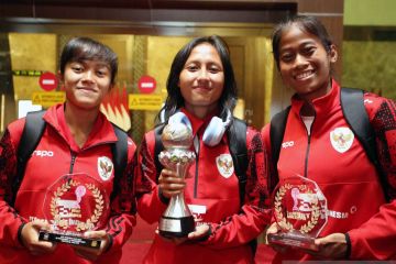 Timnas Putri Indonesia tiba di tanah air setelah menjuarai AFF Putri 2024