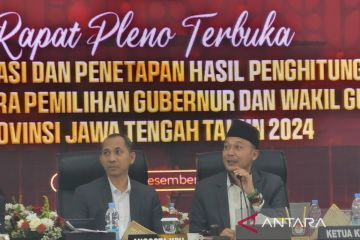 KPU tetapkan Ahmad Luthfi-Taj Yasin sebagai pemenang Pilgub Jateng