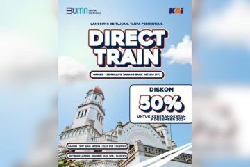 KAI Hadirkan Layanan Direct Train Jakarta-Semarang dengan Diskon 50%, Tiket Nataru 2024/2025 Terjual 833.495