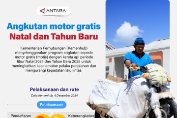 Angkutan motor gratis Natal dan Tahun Baru