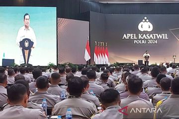 Presiden Prabowo buka Apel Kasatwil 2024 di Akpol Semarang