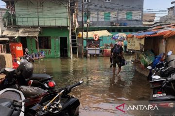 Jumat pagi, banjir rob kembali rendam Muara Angke Jakarta Utara