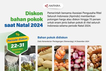 Diskon bahan pokok saat Natal 2024